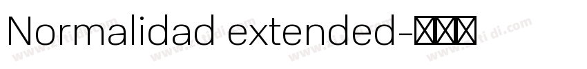 Normalidad extended字体转换
